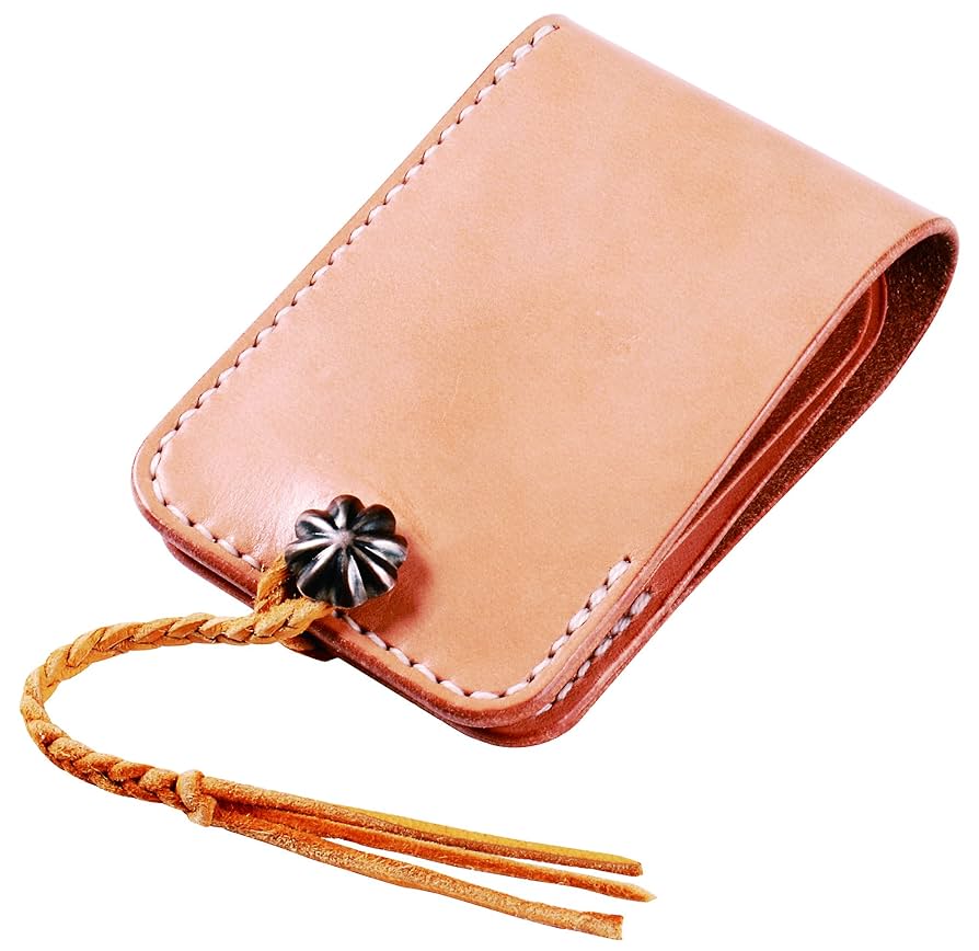 稀少！試し打ちのみ 手打ちチャッパ 工芸品 レザーケース付き 稀少！試し打ちのみ 手打ちチャッパ 工芸品 レザーケース付き